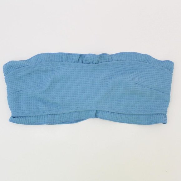 Dippin Daisys Ris-K Prowl Strapless Ruffle Waffle Bikini Top - Picture 1 of 7